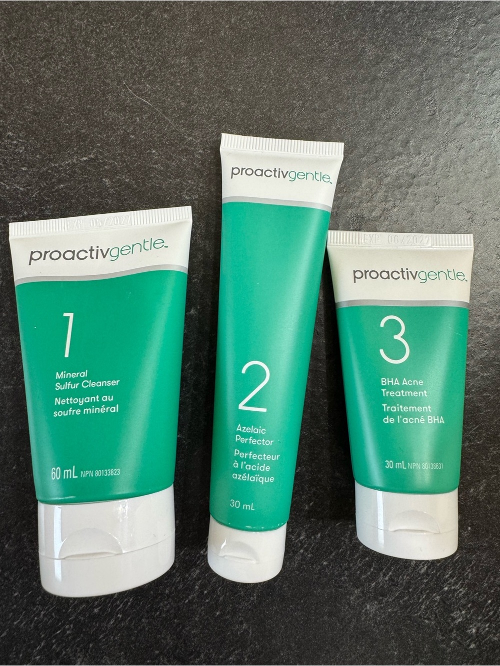 Proactiv Gentle Green 3-Step Skincare Tubes